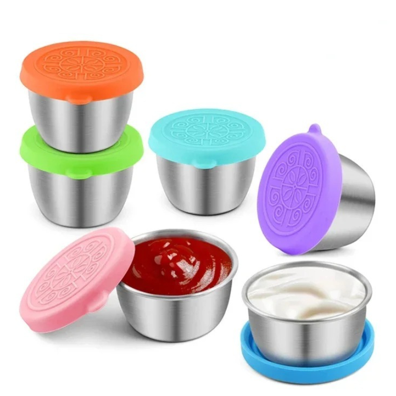 6 قطعة/مجموعة 304 الفولاذ المق - مراجعة Sauce Dipping Cup وسعره