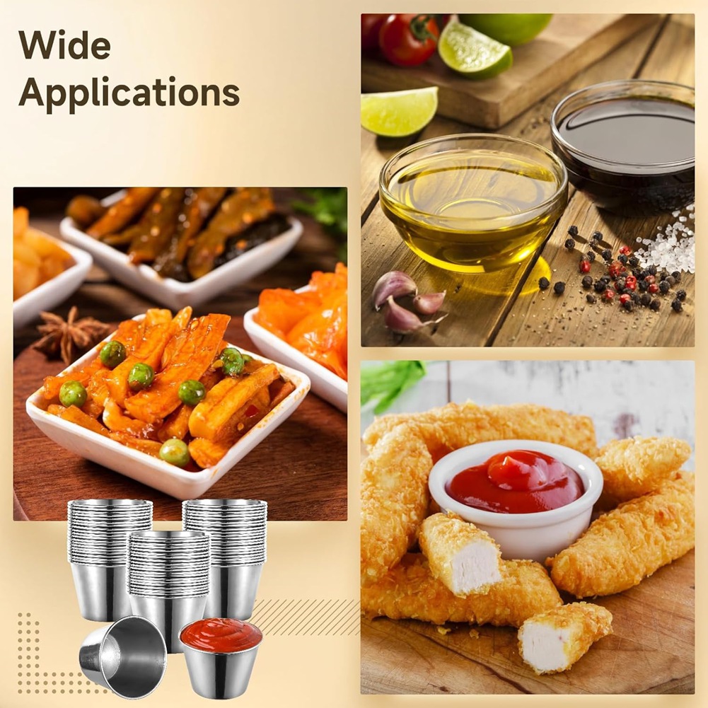 J1UL1N، مجموعة من 60 قطعة من أ - مراجعة Sauce Dipping Cup وسعره