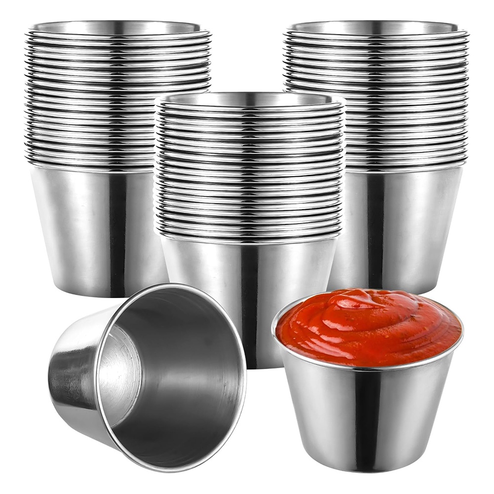 J1UL1N، مجموعة من 60 قطعة من أ - مراجعة Sauce Dipping Cup وسعره