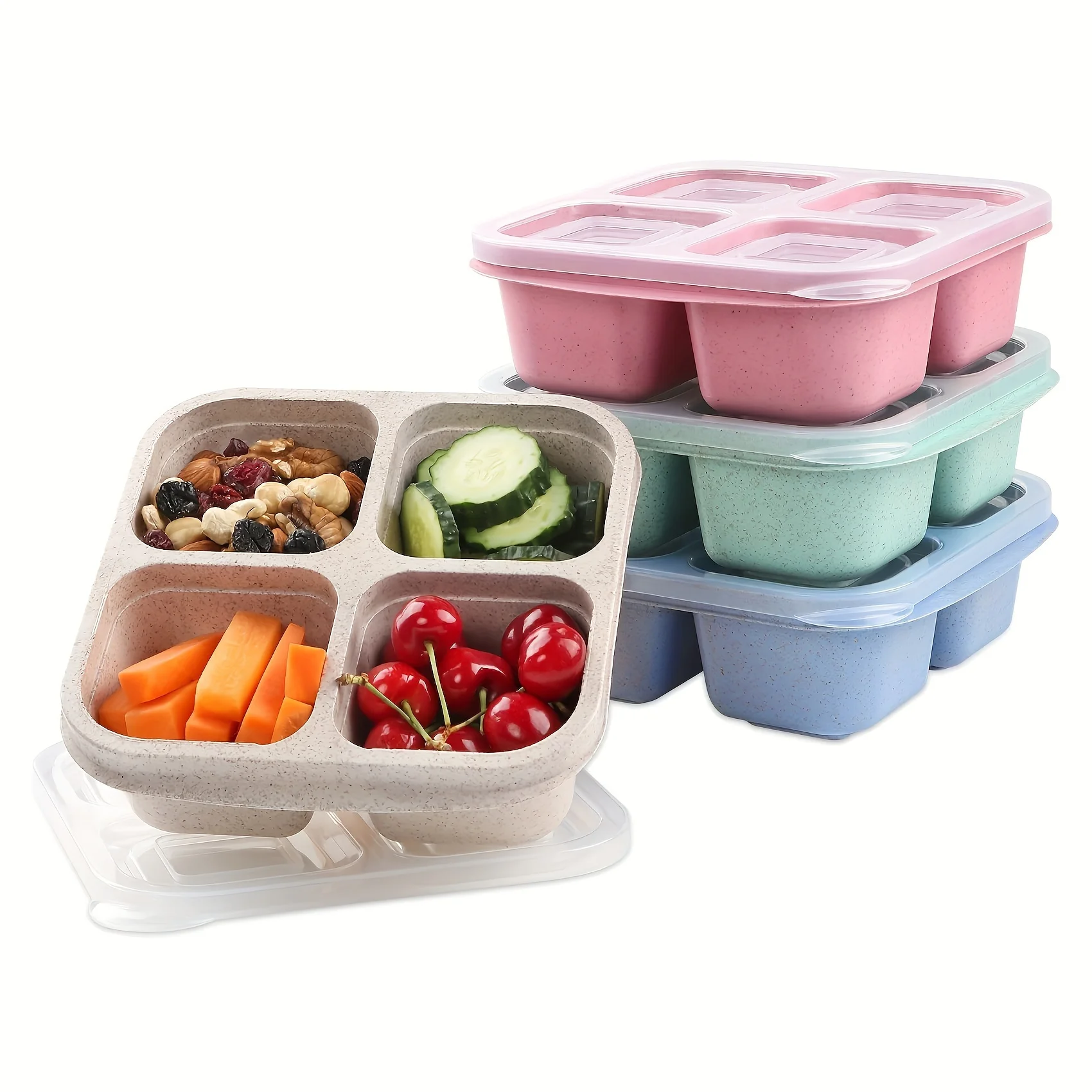 علبة للوجبات الخفيفة مع 4 أغطي - مراجعة Meal Prep Kitchen وسعره