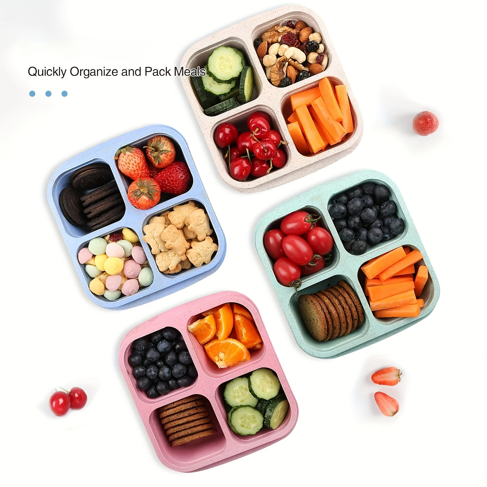 علبة للوجبات الخفيفة مع 4 أغطي - مراجعة Meal Prep Kitchen وسعره