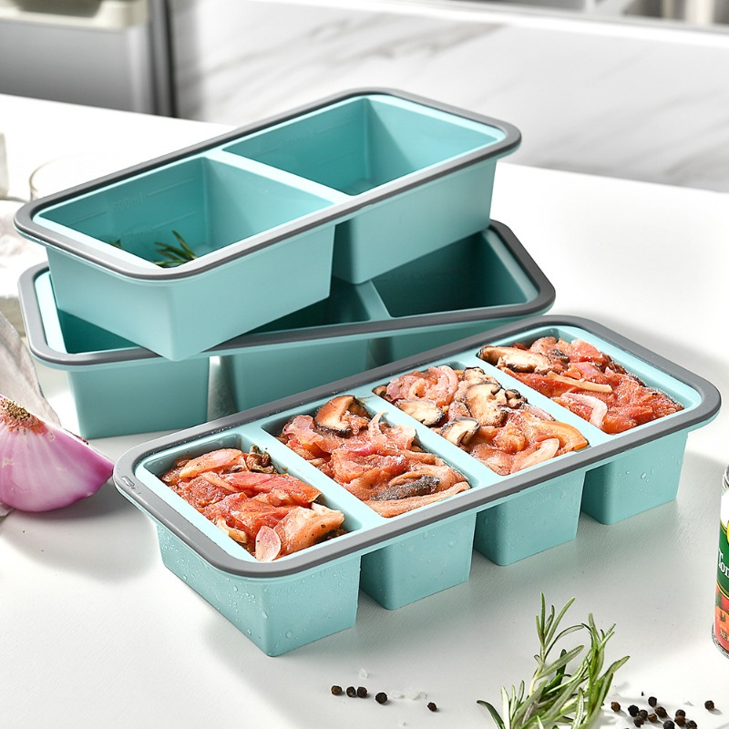 قوالب تجميد كبيرة للثلج - صوان - مراجعة Meal Prep Template وسعره