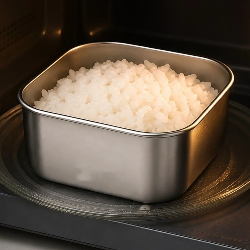 صندوق حفظ الطعام من الفولاذ ال - مراجعة Meal Prep With Rice وسعره