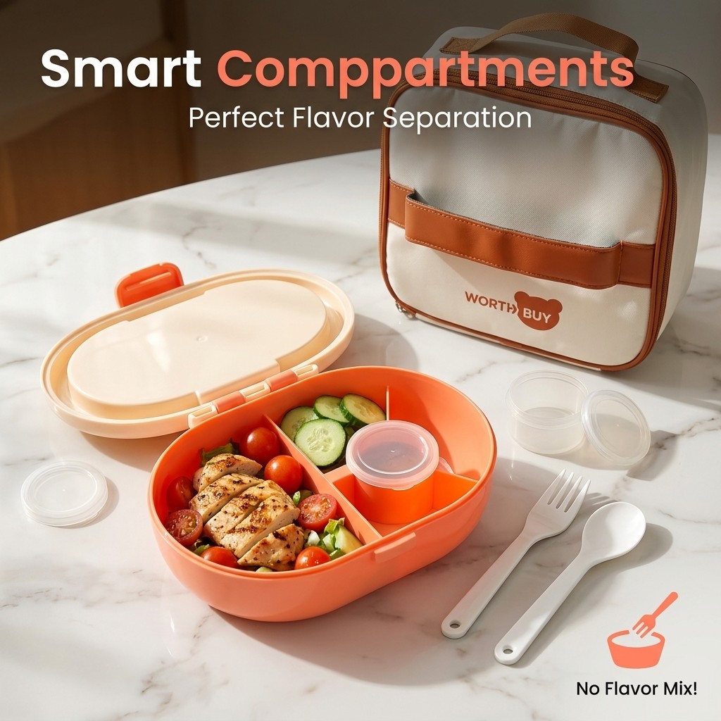 علبة غداء بلاستيكية مانعة للتس - مراجعة Meal Prep Or Prep Meal وسعره