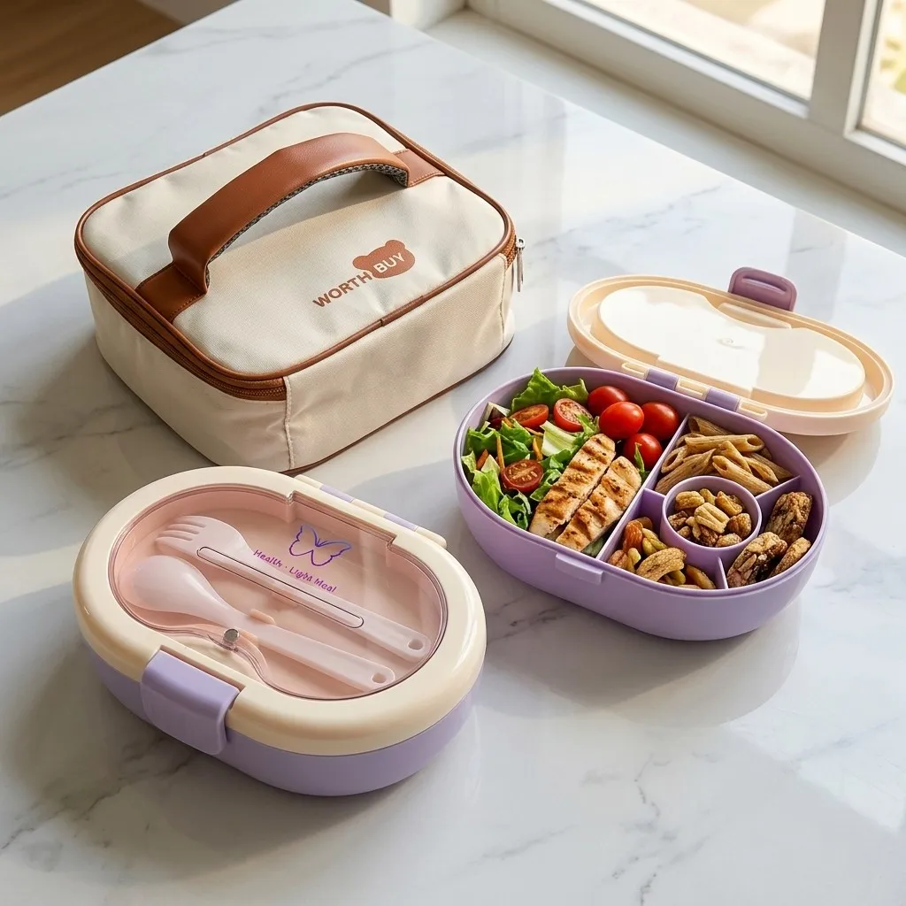 علبة طعام بلاستيكية مقسمة، منا - مراجعة Meal Prep Or Prep Meal وسعره