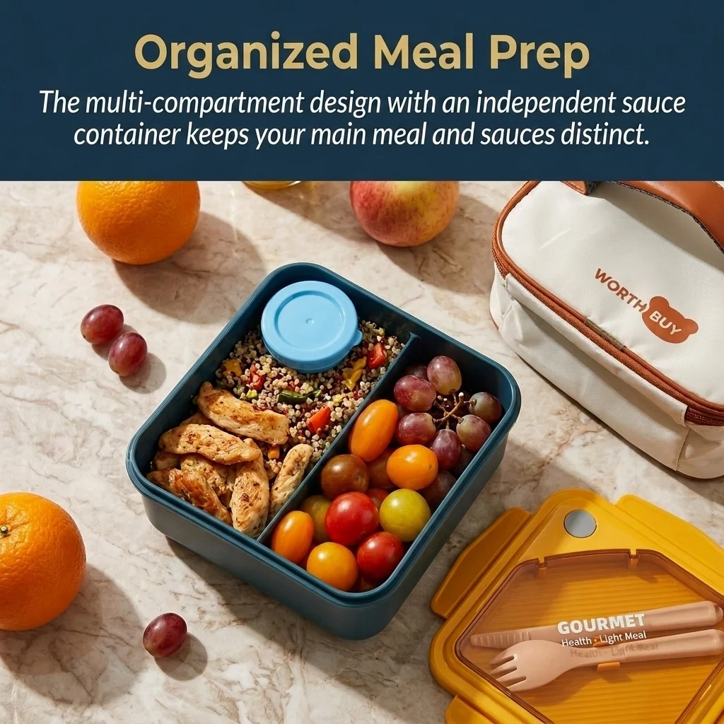 علبة غداء بلاستيكية قابلة للاس - مراجعة Meal Prep Or Prep Meal وسعره