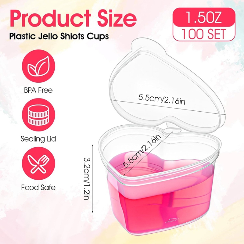 100 مجموعة من أكواب الجيلو الش - مراجعة Sauce Dipping Cup وسعره