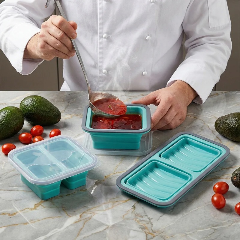 صينية تجميد مع غطاء، قطعتان، ق - مراجعة Meal Prep Template وسعره
